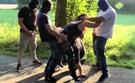 Curvy Mature Slut Takes On A Gang Of Cocks In The Outdoors