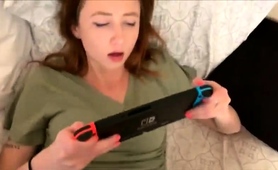 Sexy Young Gamer Gets Her Shaved Pussy Drilled Deep In Pov