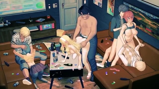 Buxom Anime Cuties Expressing Their Love For Group Sex Video at Porn Lib