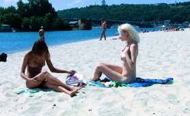 Ravishing Nude Beach Girls Tanning