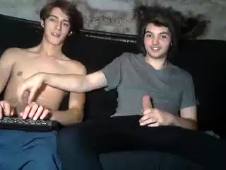 Two Beautiful Young Guys Masturbate Together On The Webcam Video at Porn Lib